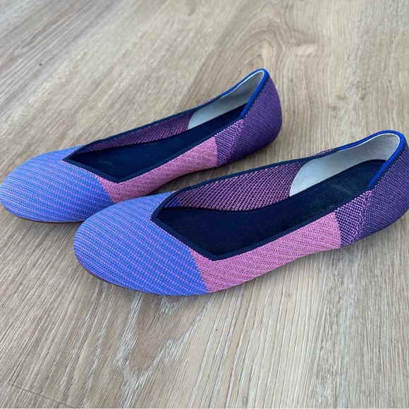 Rothy's Shoes - Rothy's Metallic Lilac Limited Edition Flats Lilac
Twill, Pink Sparkle, + Purple